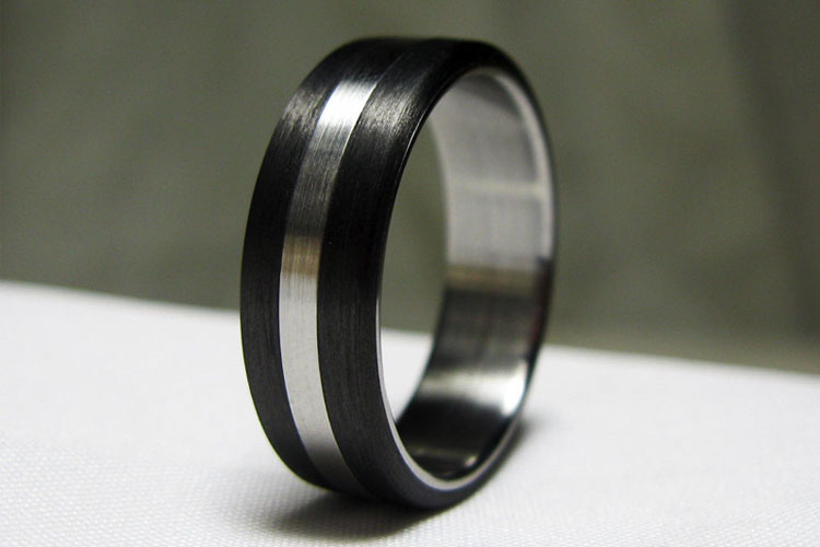 Carbon Fiber and Stainless Steel Ring by Origin