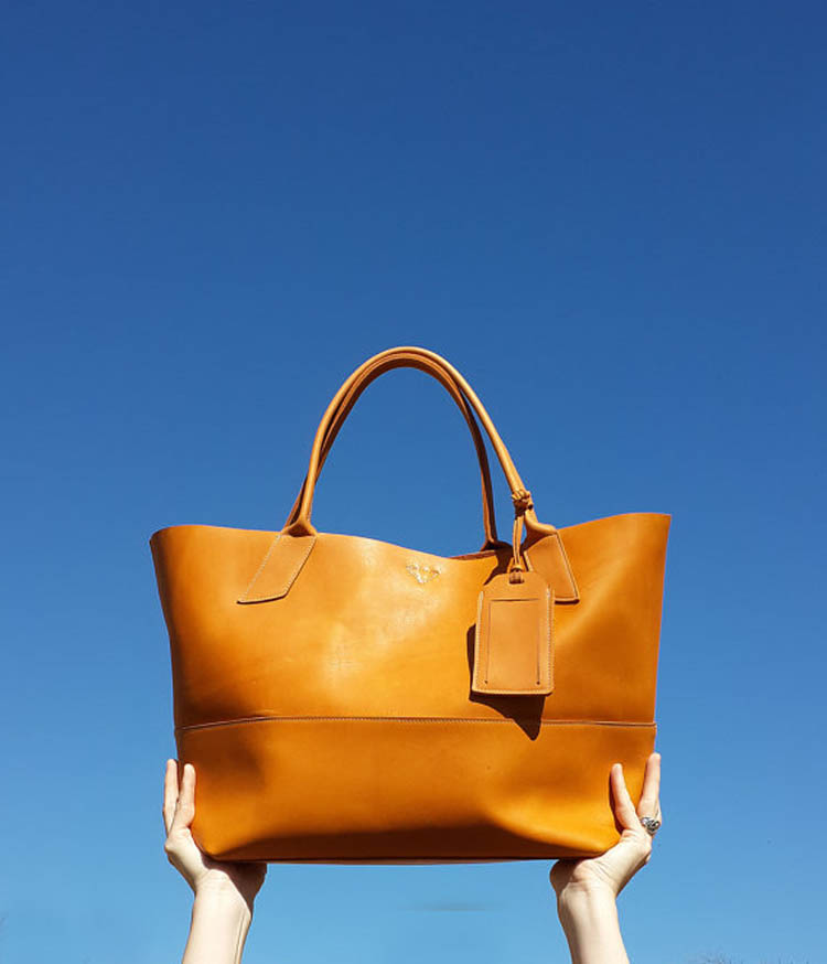 Large Leather Savannah Tote by Bubo
