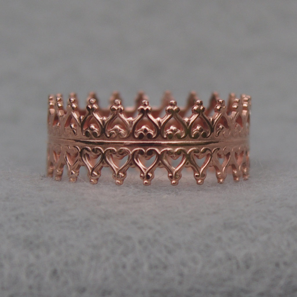 Copper Lace Ring by Celia OKelley