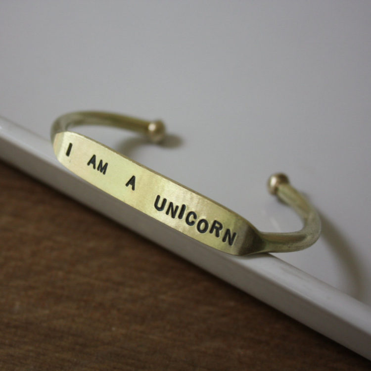 I am a Unicorn Bracelet by The Curated Gift Shop [buy]