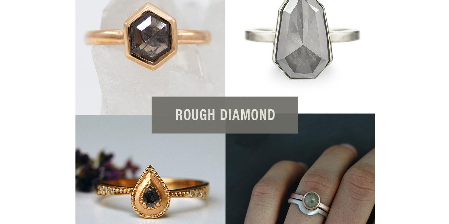 Grey Diamond rings from independent designers